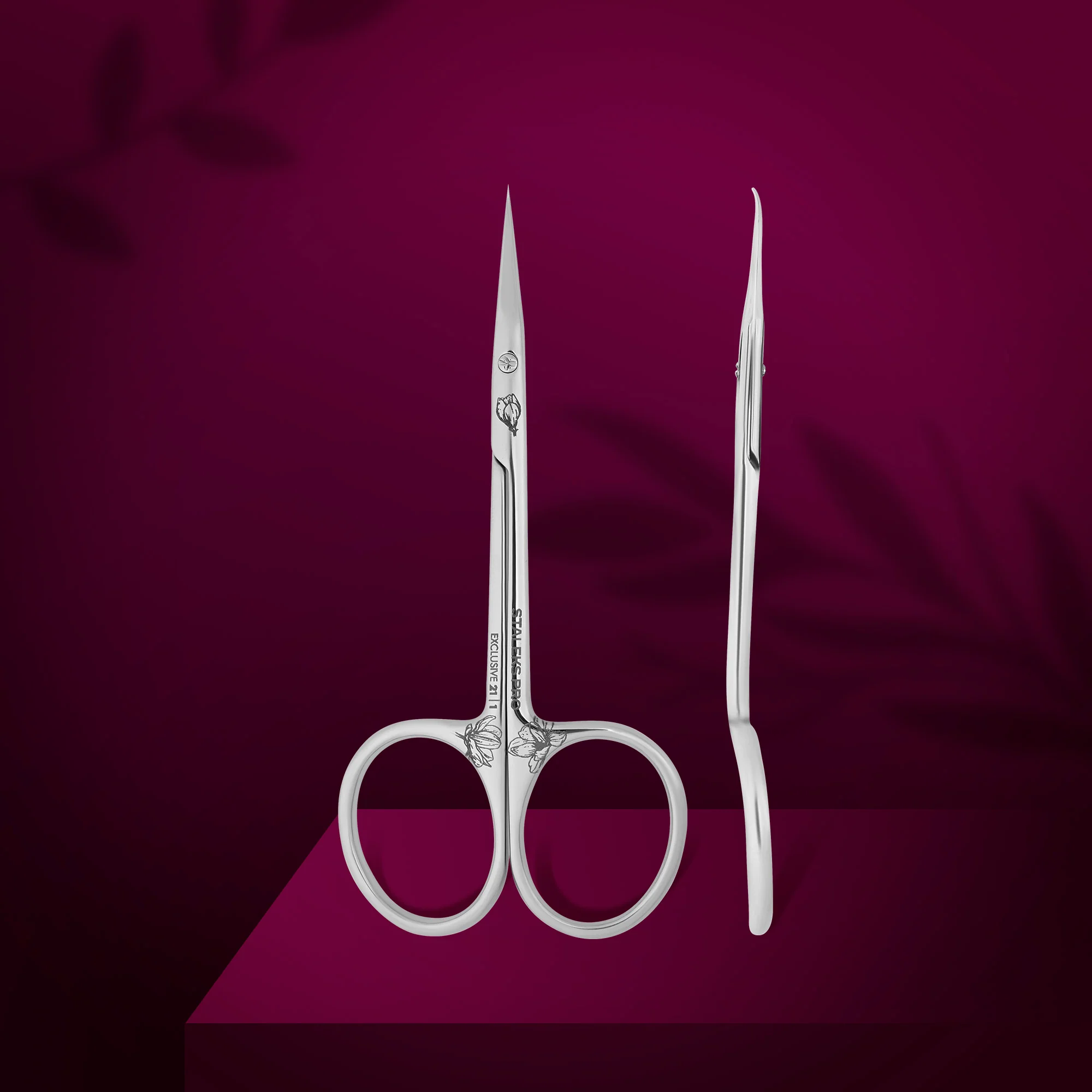 Professionelle Nagelhautschere mit Haken EXCLUSIVE 21 Typ 1 (Magnolia)