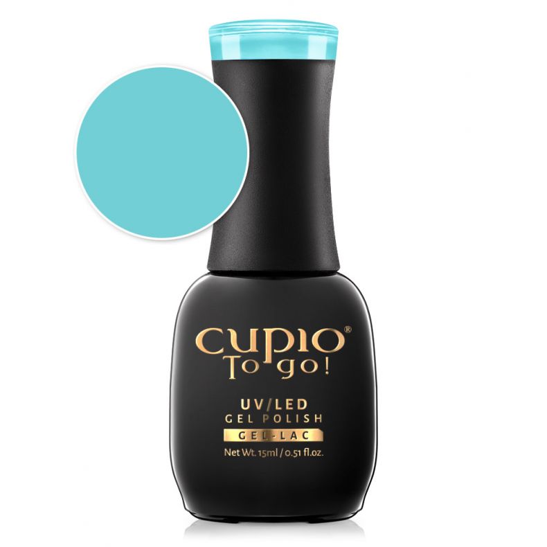 Türkiser UV/LED Gel Polish von Cupio To Go! im Flakon
