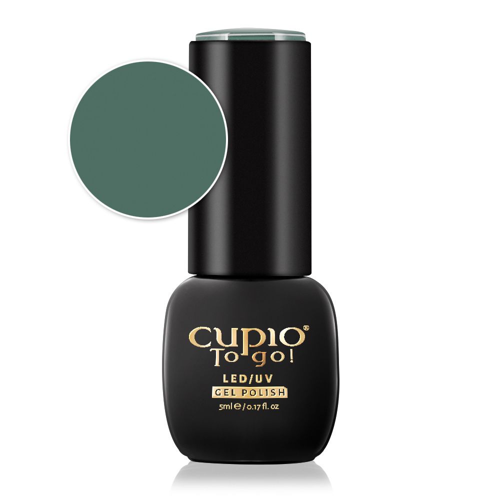 Flasche mit grünen Gel-Nagellack von Cupio To Go! in 5ml Größe