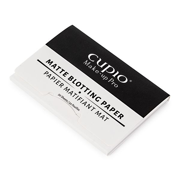 Cupio Make-up Pro Matte Blotting Paper in Verpackung mit 50 Blättern zur Ölaufnahme