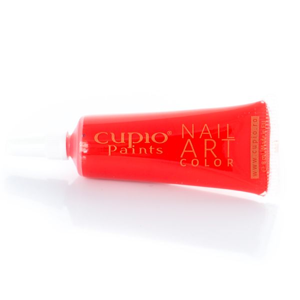Tube mit roter Nail Art Farbe von Cupio für kreative Nageldesigns