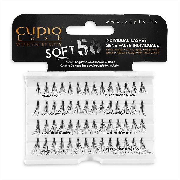Wimpern ohne Knoten CupioLash SOFT - combo pack