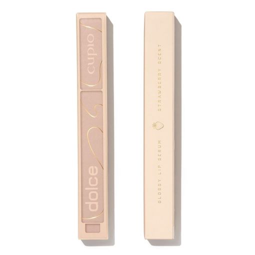 Verpackung des Cupio Dolce Lippenserums in Erdbeerduft