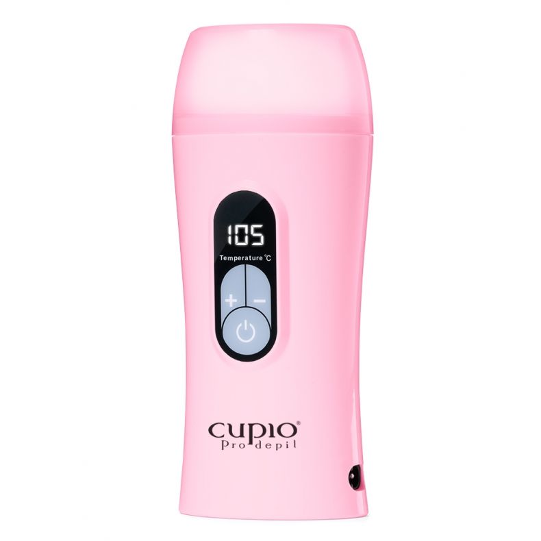 Pink Wax Heater by Cupio Prodepil with temperature display and control buttons.