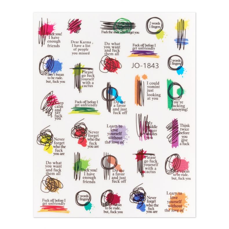 Cupio Sticker für Nägel JO-1843