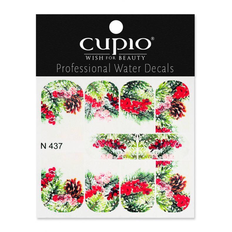 Cupio Winter Nail Art Tattoo N437