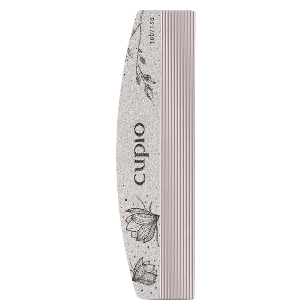Cupio Nagelfeile 180/150, gebogene Feile mit Blumen