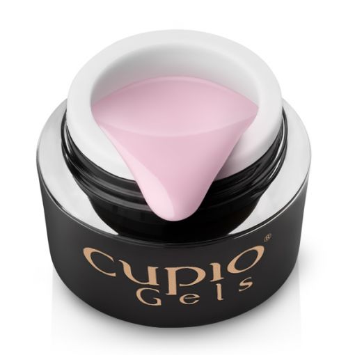 Rosa Nagellack von Cupio Gels in einem Glasbehälter