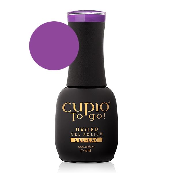 Flasche mit lila UV/LED Gel-Lack von Cupio, 15 ml