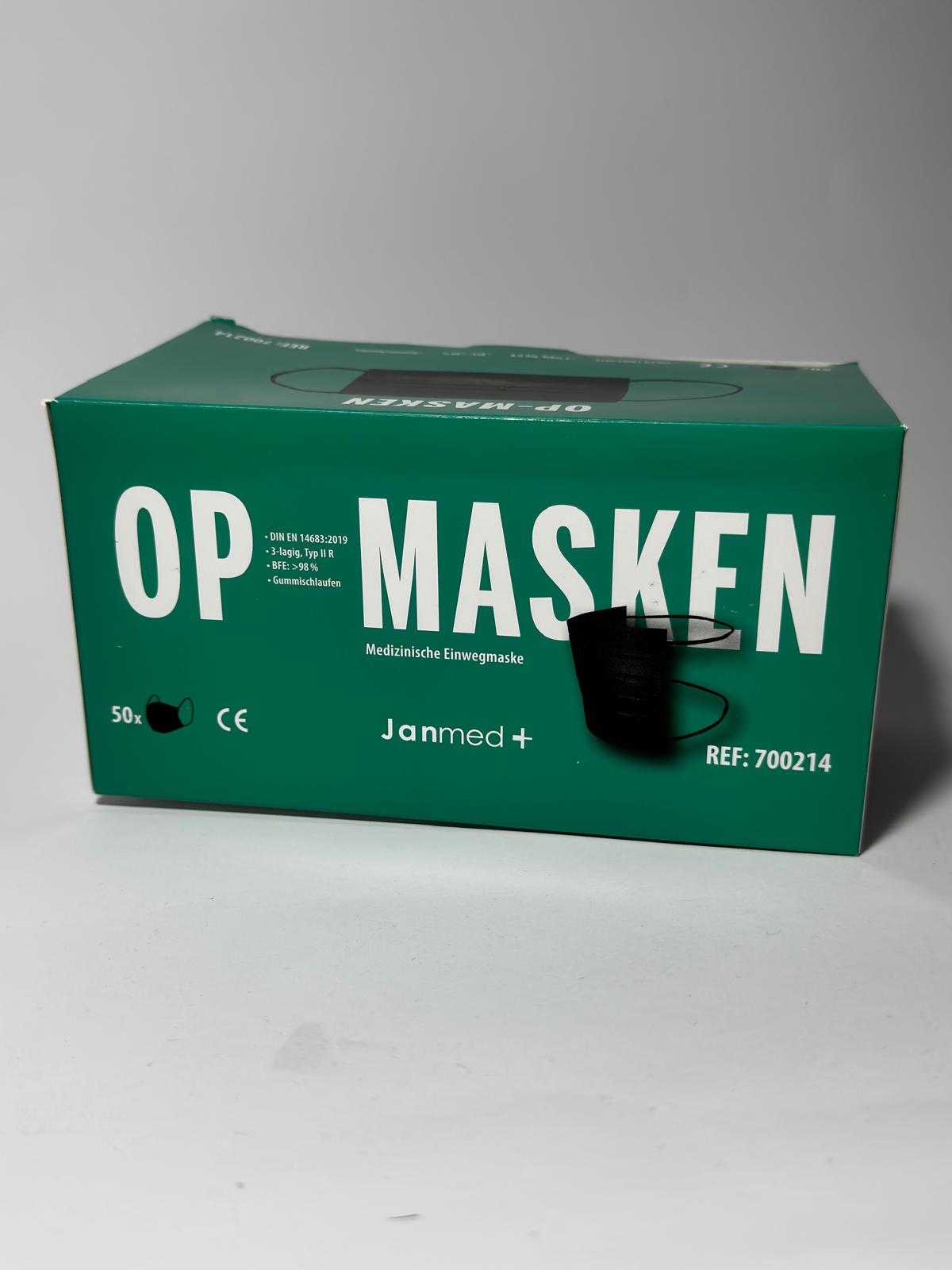 Medizinische Einwegmasken OP-Masken, 50 Stück in Verpackung von Janmed+