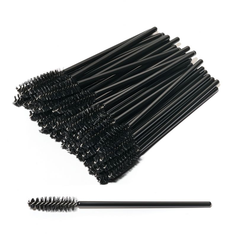 Schwarze Wimpernbürstchen für Augenmakeup und Wimpernpflege