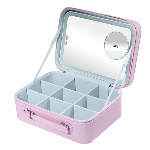 MUAH Kosmetiktasche mit LED-Spiegel und Organizer