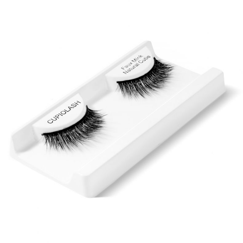 CupioLash Falschwimpern in Verpackung, Faux Mink Natural Cute