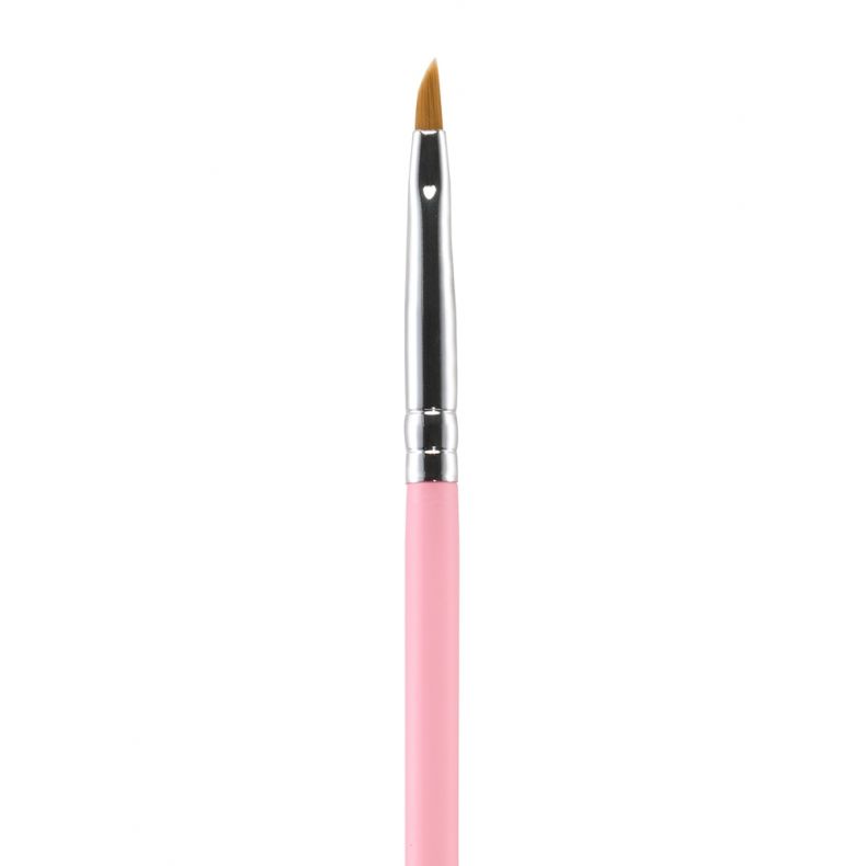Präzisionspinsel mit einem pinken Griff und feiner Spitze