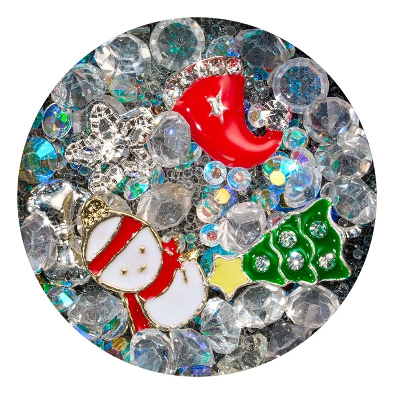 Nail Art Ornamenten Winter Mix - Snow Ball