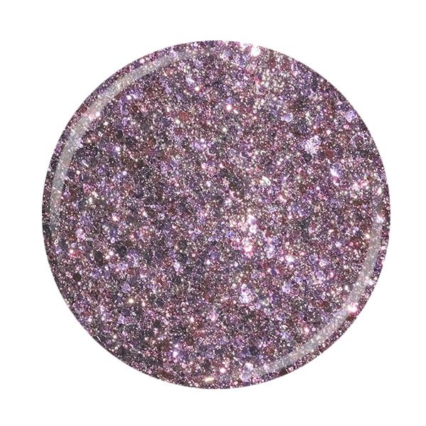 Glitzerastery in funkelndem Rosé und Silber für kreative Kosmetikverwendungen