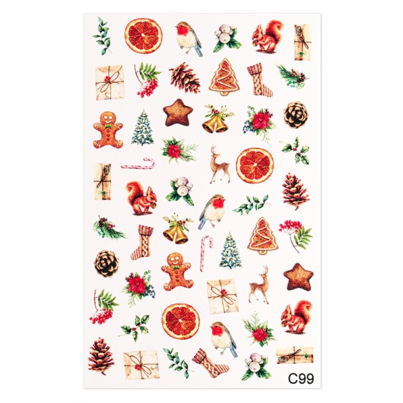 Cupio  Magic Winter Nail Art Tatto C99