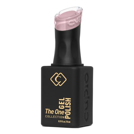 Cupio Gel Polish in schwarzer Flasche mit transparenter Kappe und nude Farbe