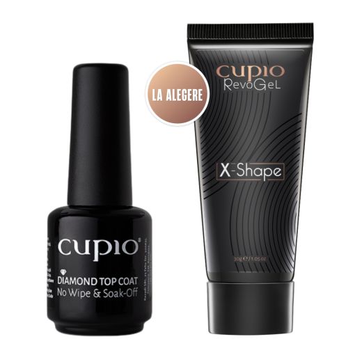Cupio Diamond Top Coat und RevoGel X-Shape, ideal für Nagelpflege und Nageldesign