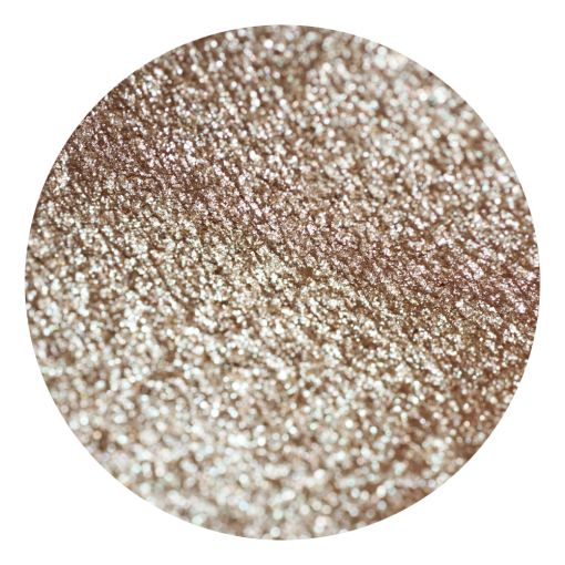 Nahaufnahme von feinem champagnerfarbenem Glitter