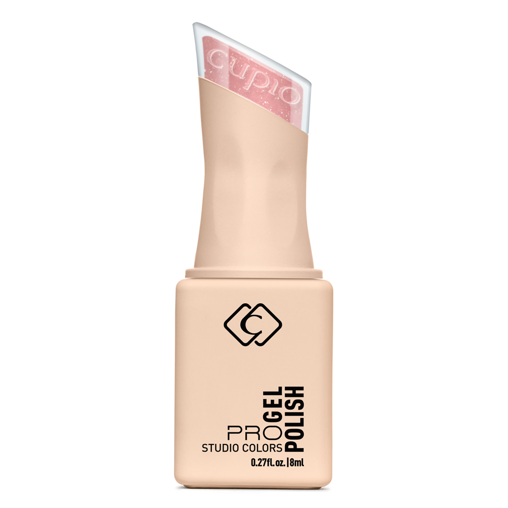 Cupio ProGel Studio Colors Gel Polish 8 ml in nudefarbener Flasche mit rosa Cupio-Etikett vor weißem Hintergrund