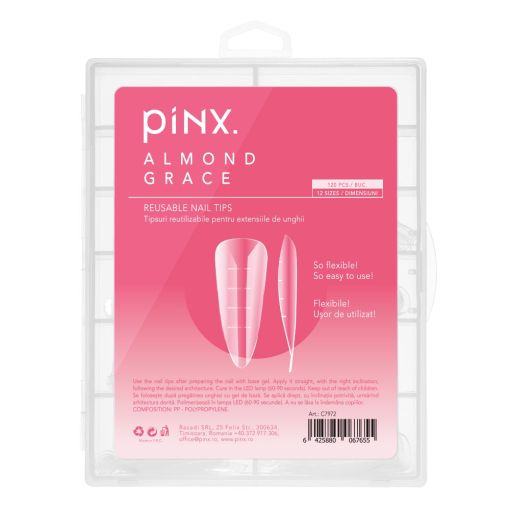 Pinx. Wiederverwendbare Tips - Almond Grace 120 Stk