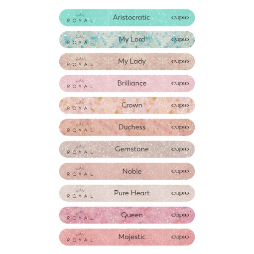 Cupio Aufkleber Set Rubber Base Royal Collection