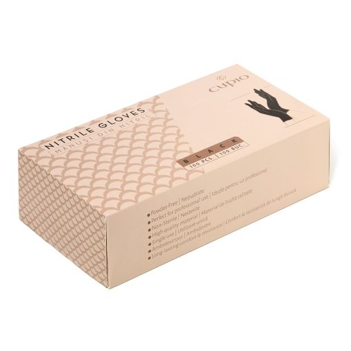Ungepuderte Nitrilhandschuhe Cupio Black – 100 Stück – Größe S