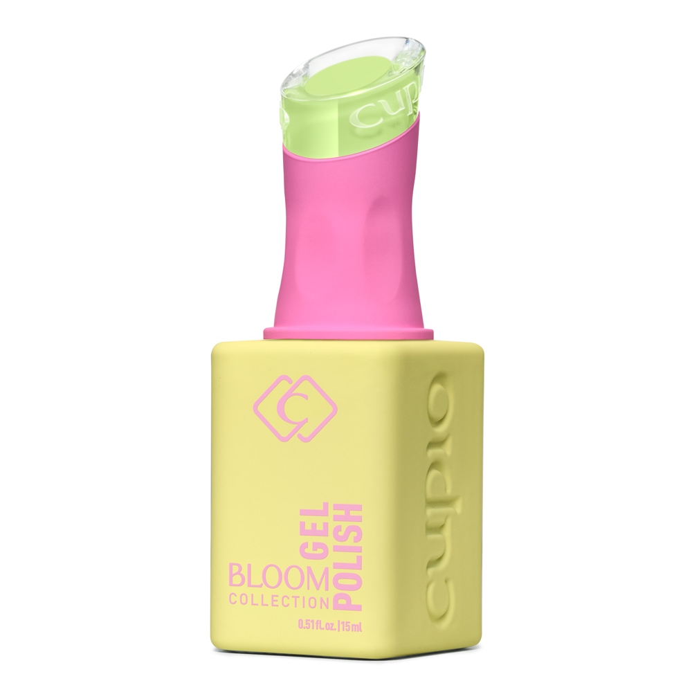 Gel-Nagellack Cupio Bloom in pastellgelber Flasche