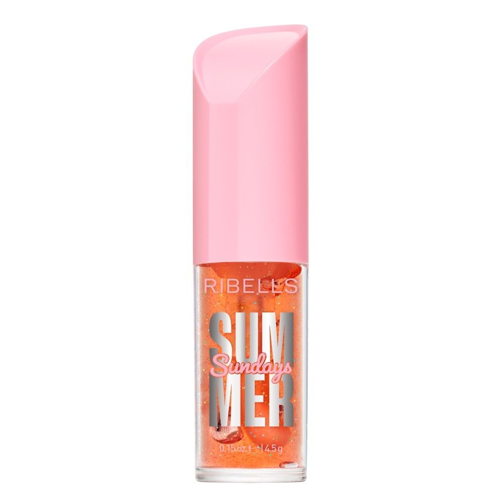 Ribell's Lipgloss in Pink mit glitzernden Partikeln für einen sommerlichen Look