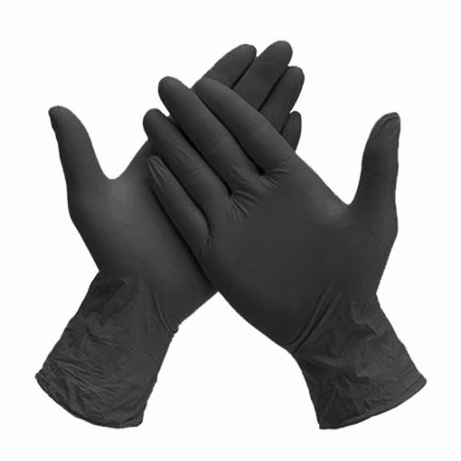 Ungepuderte Nitrilhandschuhe Cupio Black – 100 Stück – Größe S