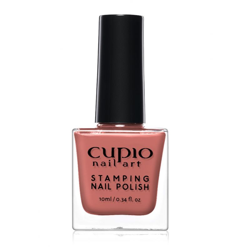 Cupio Stamping Nagellack 10ml in Roséfarben, ideal für Nageldesigns