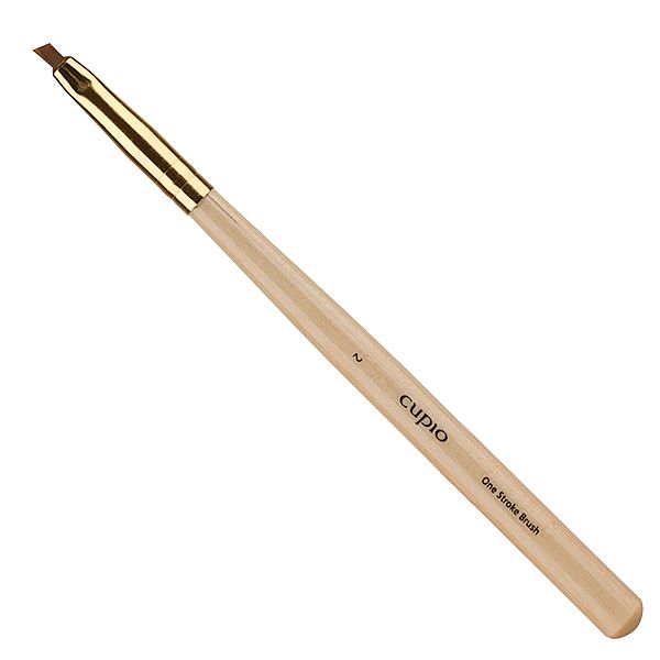 Cupio One Stroke Pinsel mit goldenem Ferrule und Holzgriff