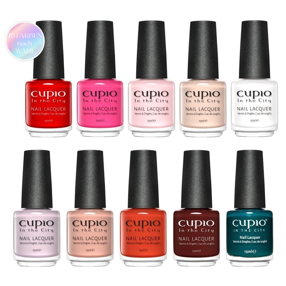 Cupio Nagellack Kollektion mit 10 wählbaren Farben