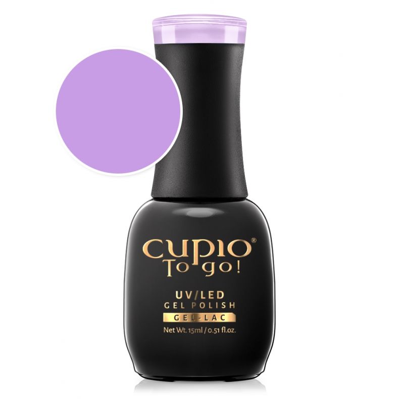 Cupio To Go! UV/LED Gel Nagellack in lila, 15ml Flasche