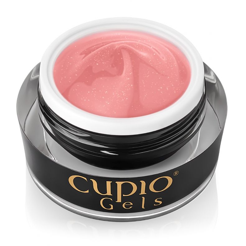 Cupio No File UV Gel - Make-Up Fiber Shimmer Caramel 15/30/50ml