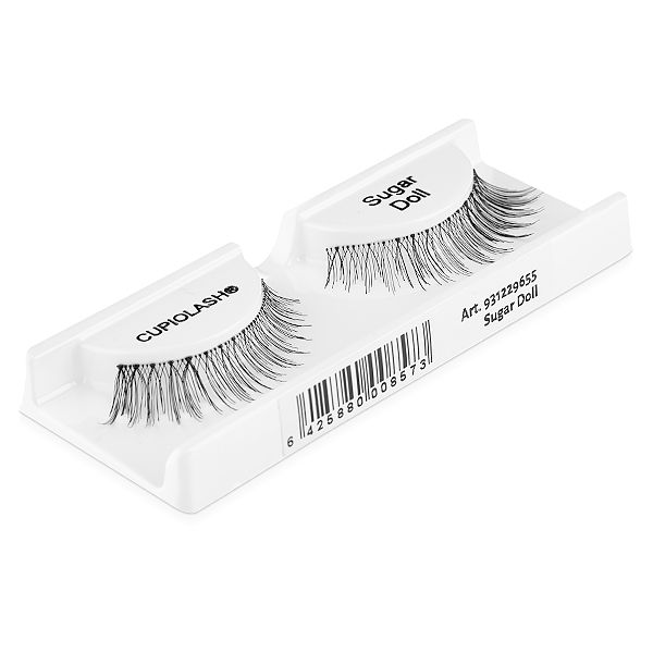 Falsche Wimpern von CupioLash in der Variante Sugar Doll auf einer weißen Verpackung