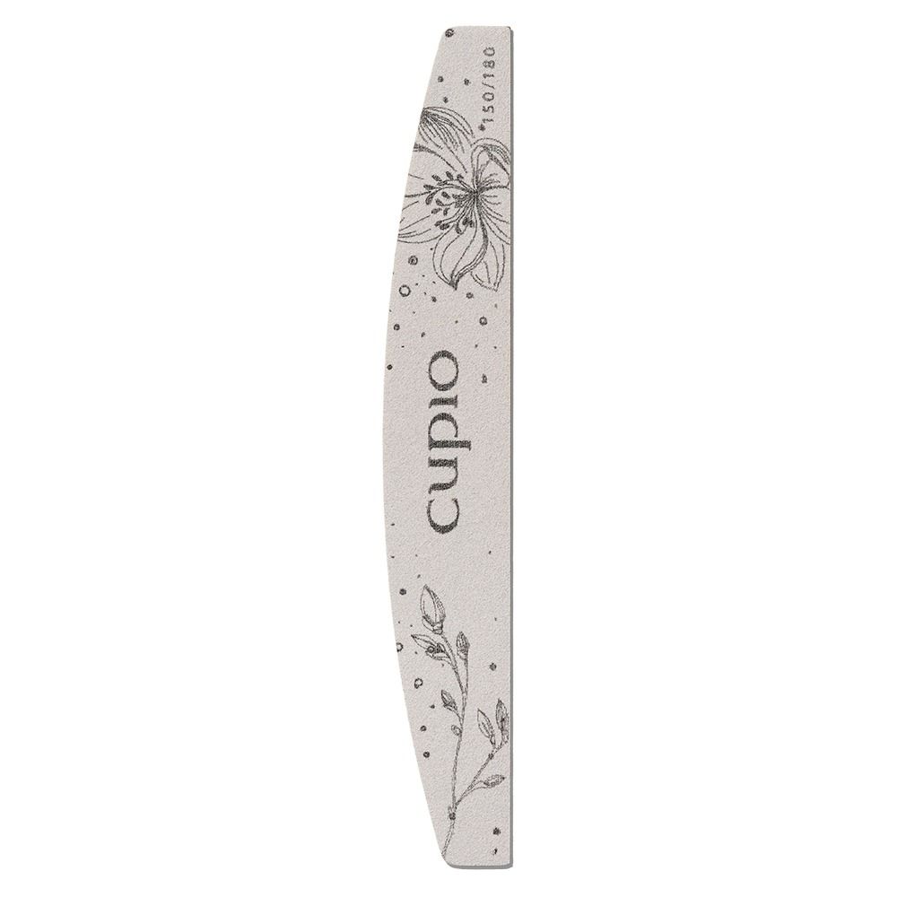 Graue Cupio Nagelfeile mit floralem Motiv, 150/180