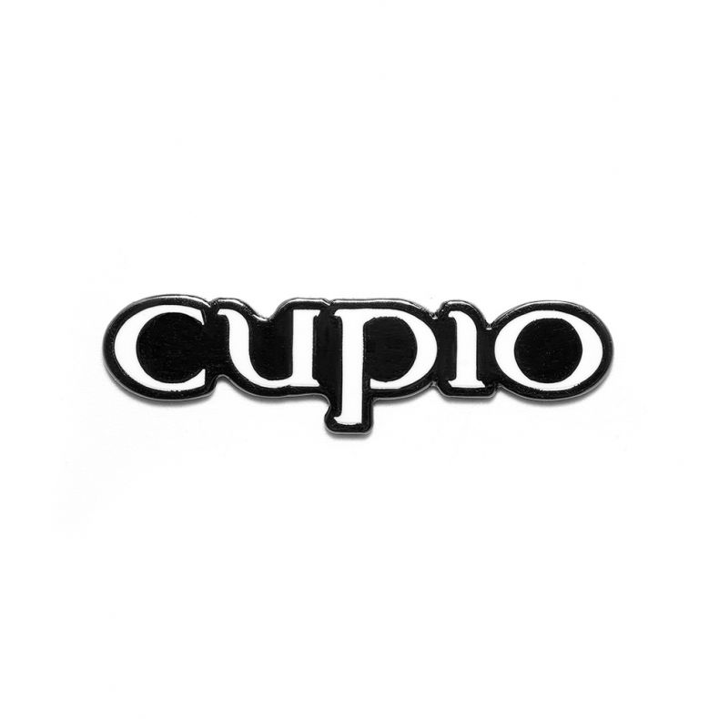Aufkleber mit dem Logo von Cupio in modernem Design