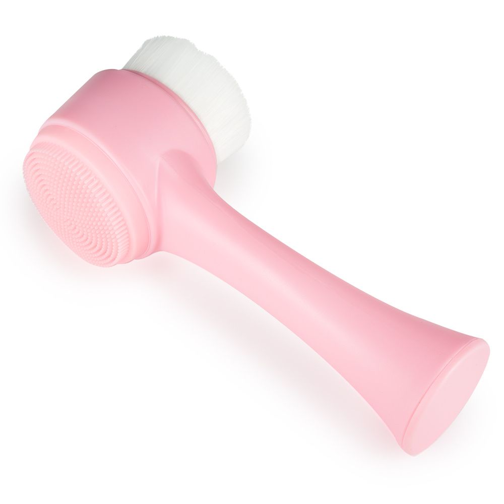 Gesichtsreinigungsbürste in Rosa mit weichen Borsten für optimale Hautpflege