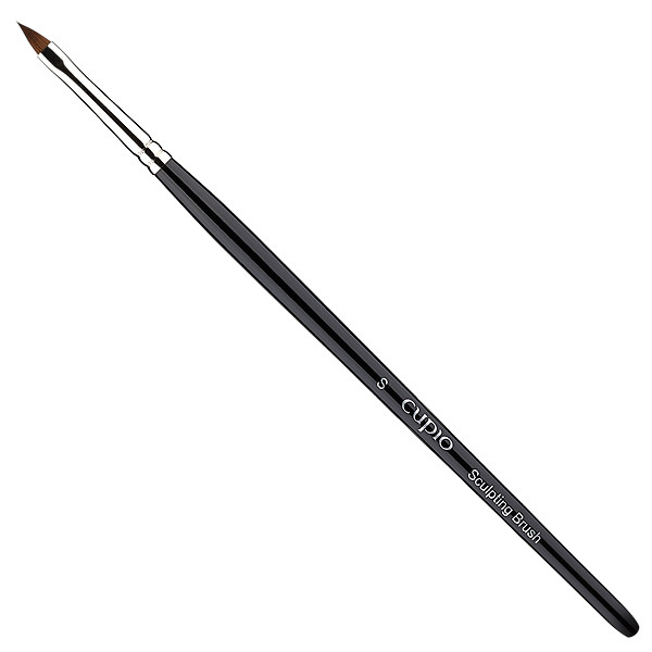 Cupio Sculpting Brush in Schwarz für professionelle Nailart und Sculpting-Techniken