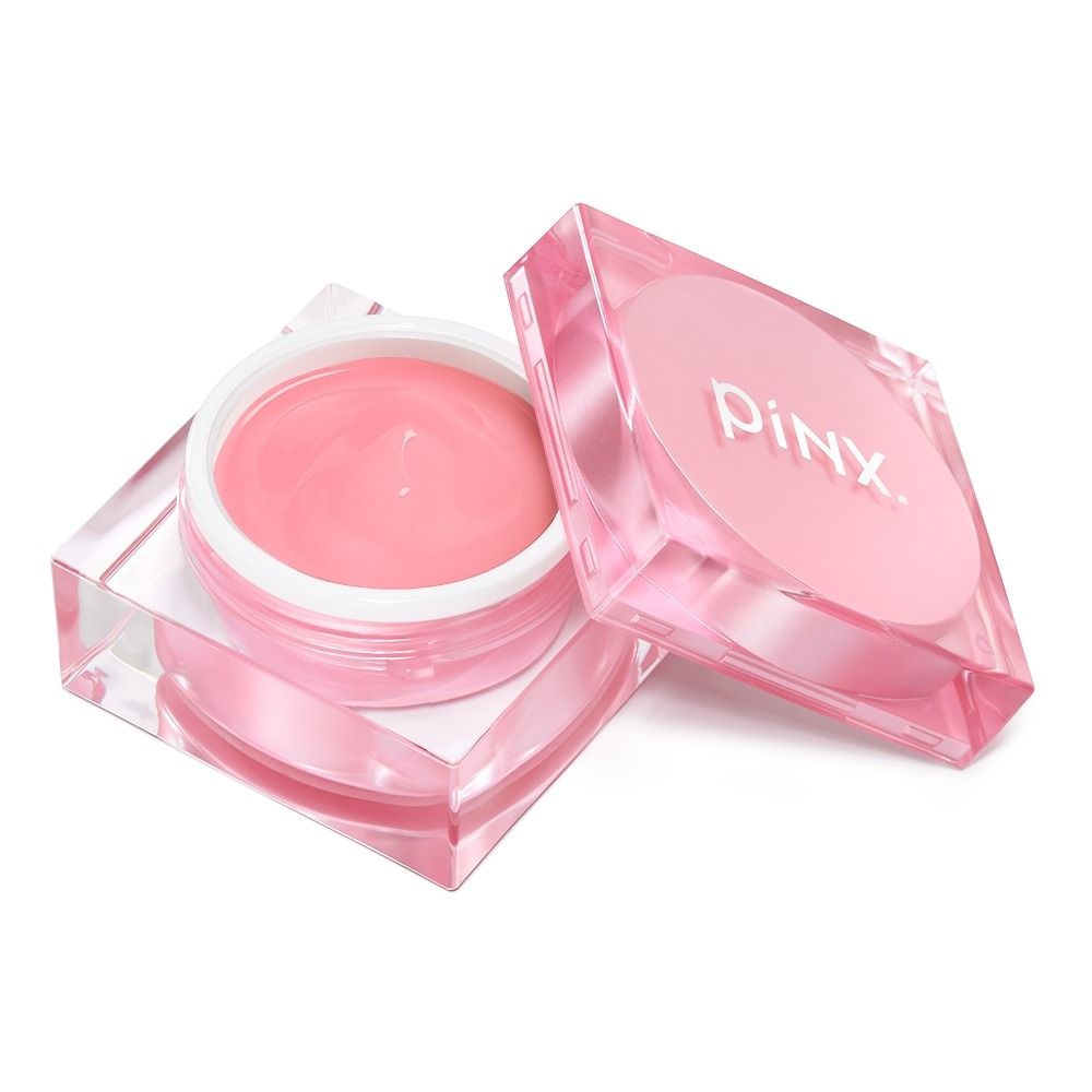 Offener PiNX Tiegel mit rosa Creme für Gesichtspflege
