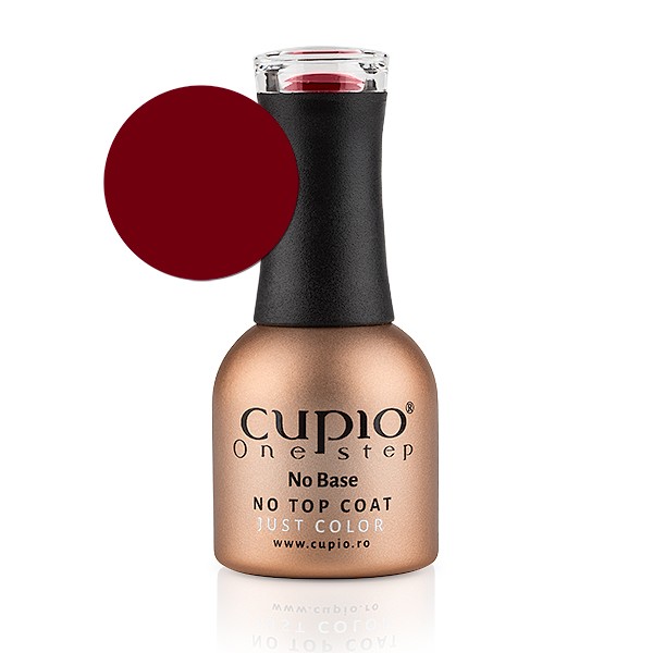 Cupio One Step Easy Off Gellack - Dark Red 12 ml