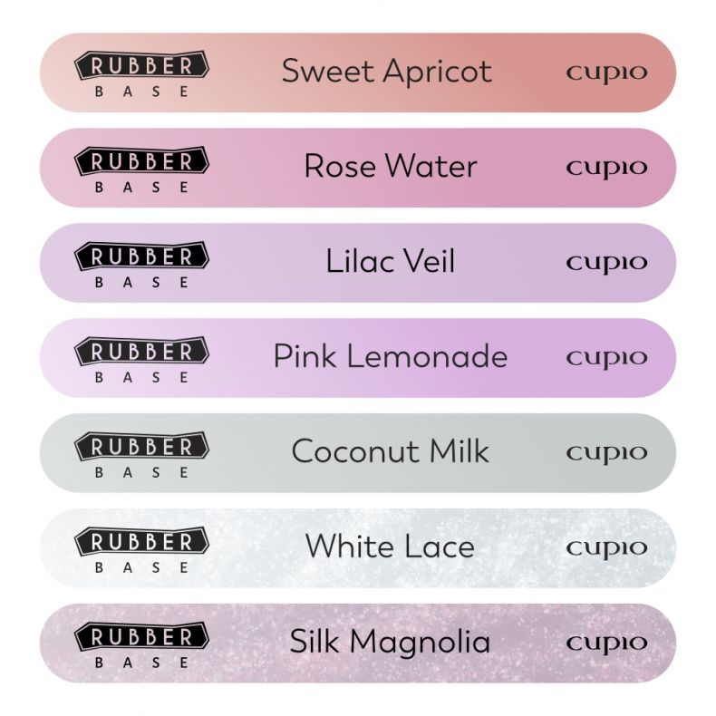 Cupio Palettenaufkleber-Set Rubber Base Sheer Collection