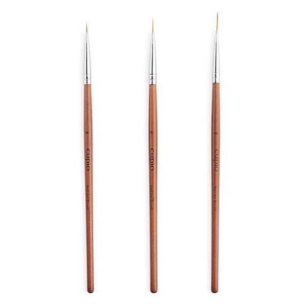 Cupio Nail Art 3 Pinsel-Set