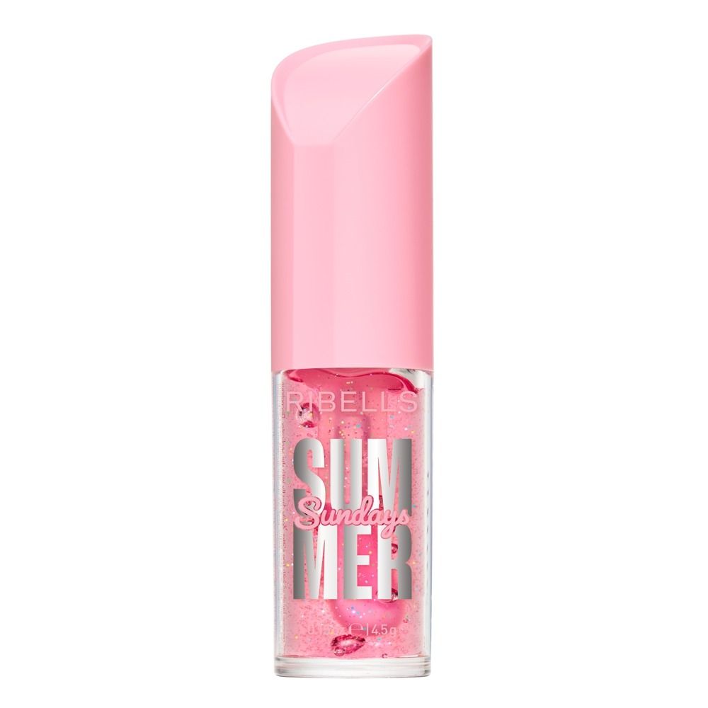 Ribells Summer Sundays Lippenbalsam mit Glitzer in pinker Verpackung