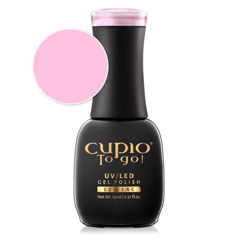 Flasche mit Cupio To Go! UV/LED Gel Polish in pinkem Farbton, 15 ml