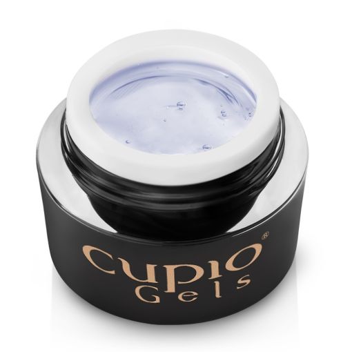 Schwarzer Tiegel mit transparentem UV-Gel von Cupio Gels