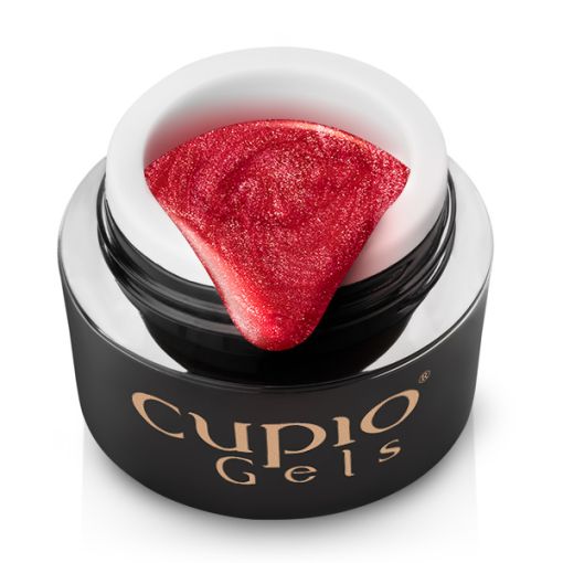 Offener Tiegel Cupio Gels mit rotem Glitzergel