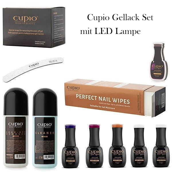 Cupio Gellack Set mit LED Lampe